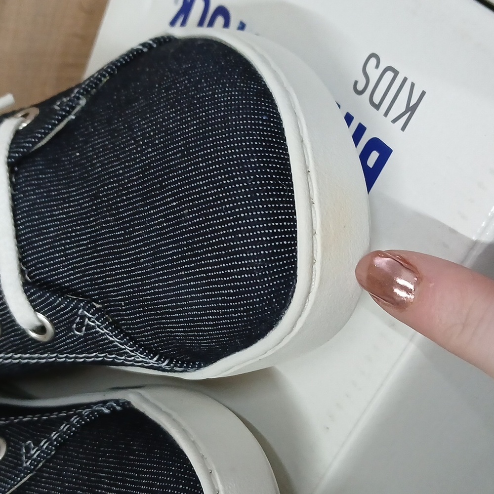 Birkenstock Kids Arran Canvas Sneaker Shoes Blue (Brand New) Size 31 Kids 13 - Picture 6 of 9